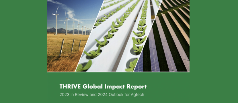 THRIVE Global Impact Report - 2023 in Review & 2024 Outlook for Agtech